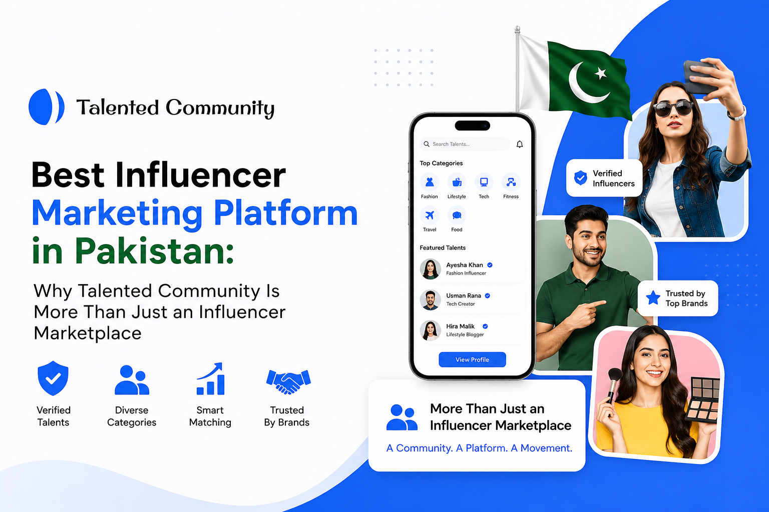 Best Influencer Marketing Platform in Pakistan: Why Talented Community Is More Than Just an Influencer Marketplace